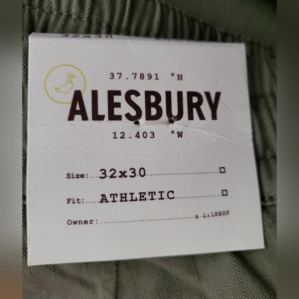 Alesbury athletic outdoor kakhi Mens‎ Size 32x30 New